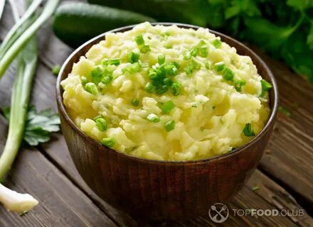 Пюре с зеленым луком
