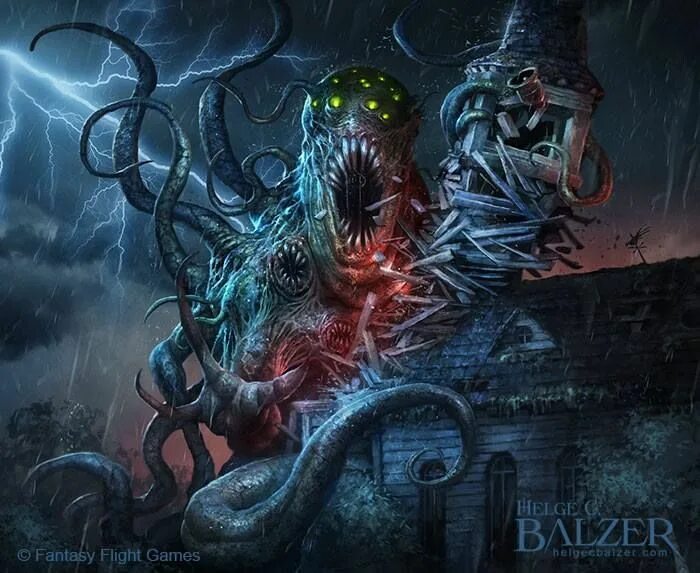 Элдрич diablo. Настолка древний ужас. Древний ужас настольная игра. Эмракул эльдрази. Lordigan.