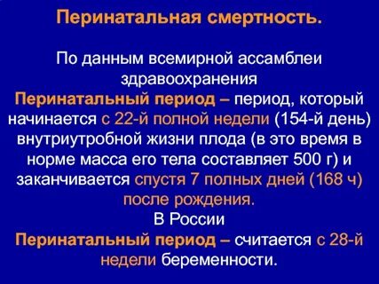 Перинатальный показатель