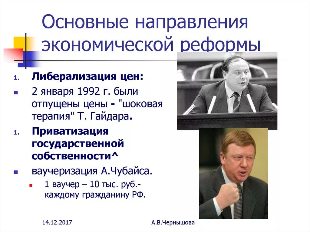 Программа либерализации в россии. Реформы правительства Ельцина — Гайдара. Реформы Чубайса и Гайдара. Реформы Гайдара шоковая терапия.