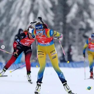 Видео биатлона женщины