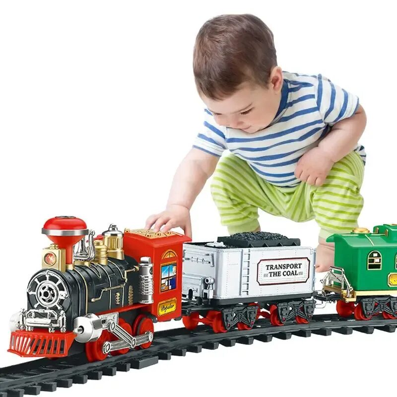 Мальчик железная дорога. Железная дорога Train Set Classical Express. Детская железная дорога игрушка. Паровоз детская игрушка. Игрущшечнаяжелезная дорога.