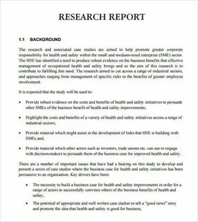 He write the report now