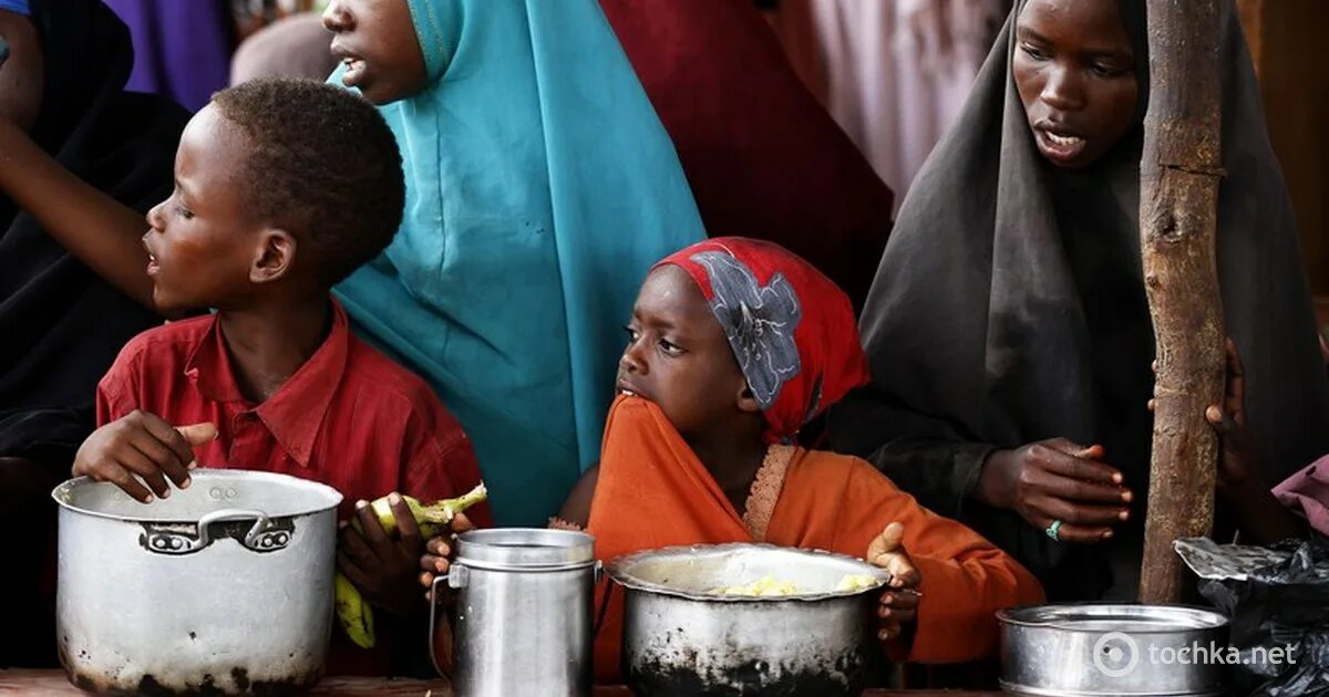 Очередь за едой в Африке. Страны нуждающиеся в людях