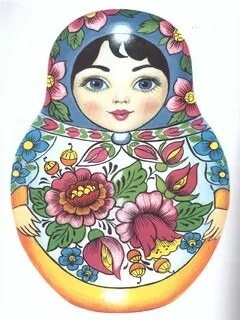 Как разукрасить матрешку