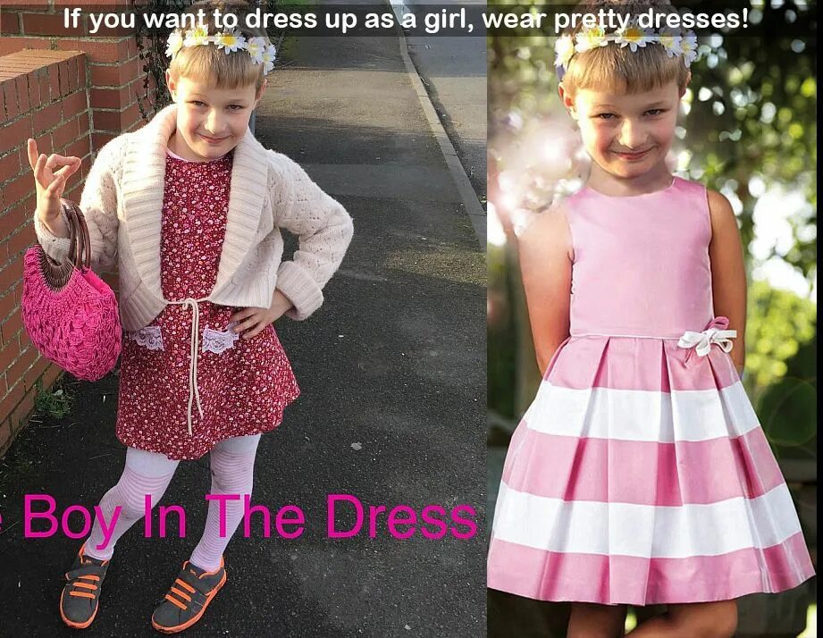 He dressed up