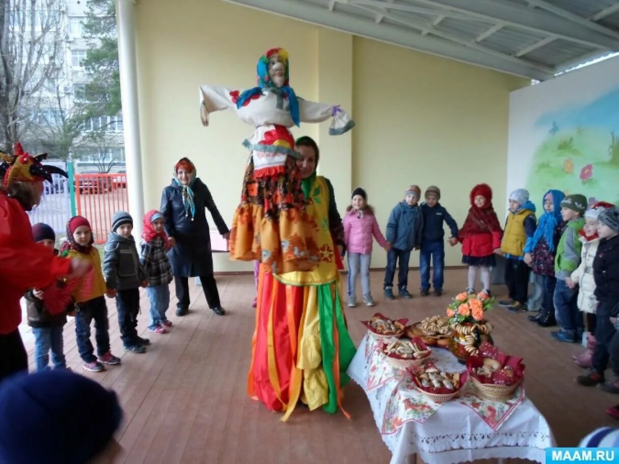 Сценарий масленицы в детском саду с героями