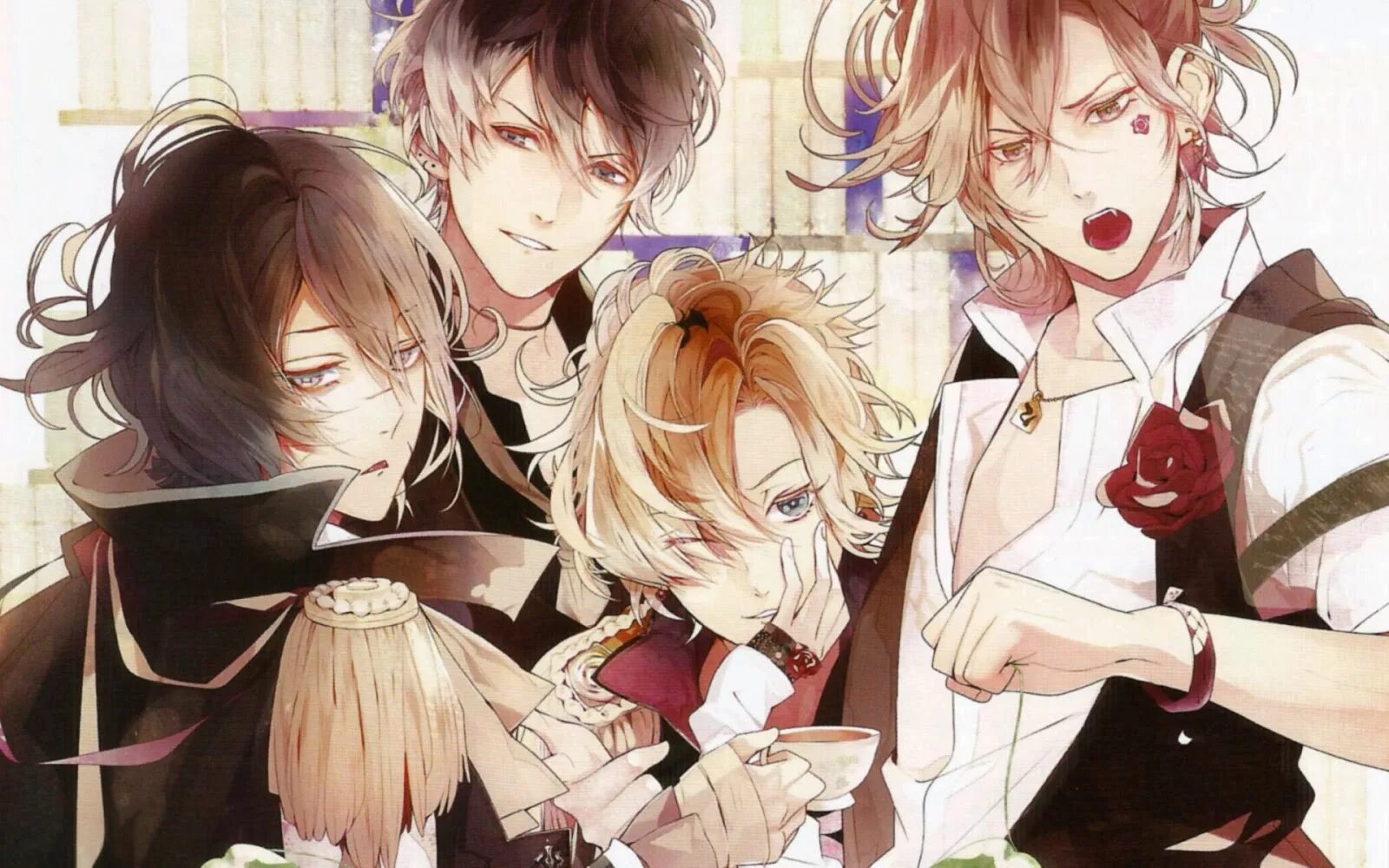 Братья Сакамаки и Муками. Юма Муками Дьявольские возлюбленные. Diabolik lovers Коу Муками. Дьявольские возлюбленные братья Муками.