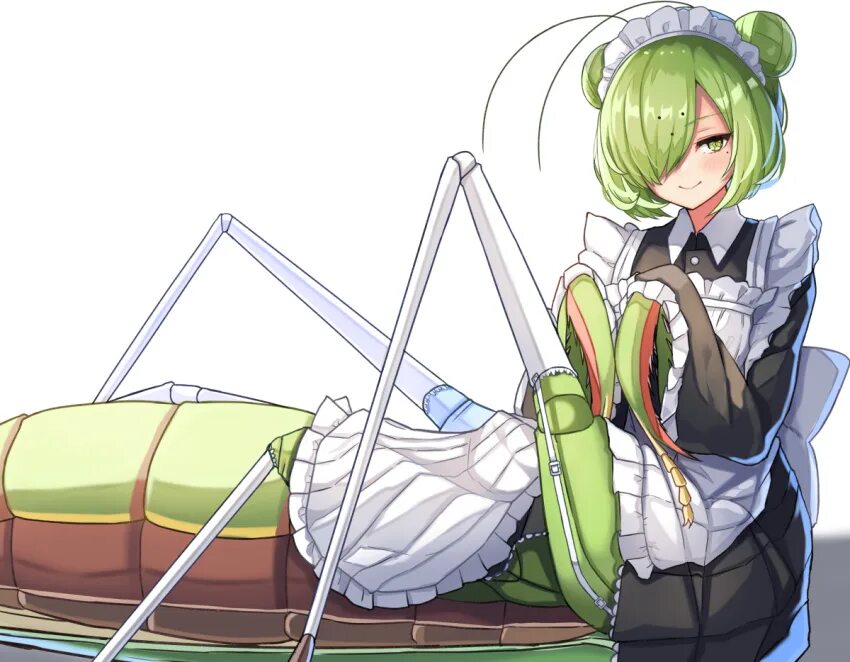 Богомол Monster girl Insectoid. Planhaplalan. Mantis animations