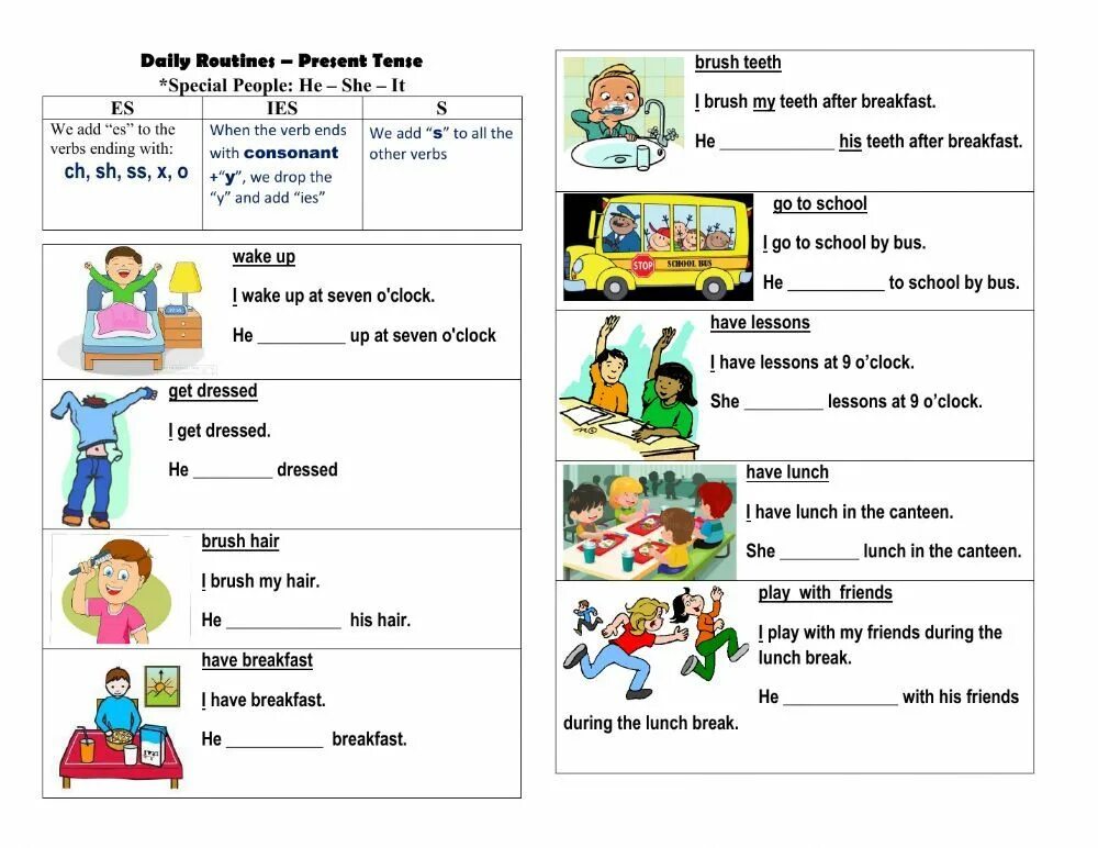 Английский Daily Routine. Daily Routine задания. Упражнения present simple English. Предложения по теме Daily Routine. In the afternoon present simple