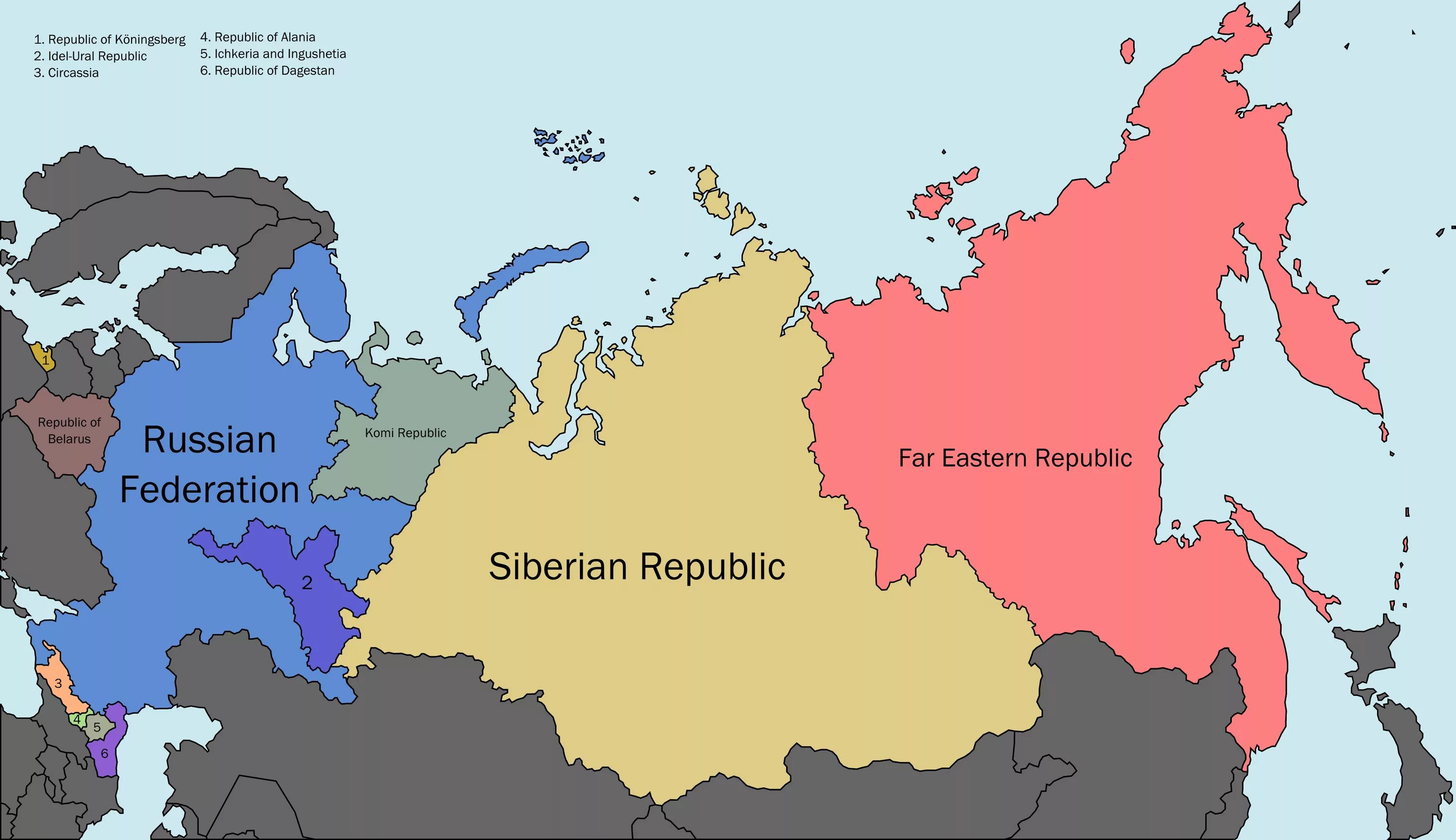 Карта распада России. Сибирская Республика карта. Альтернативная карта России. Альтернативный раздел России.