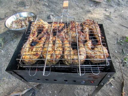 Сом на мангале на решетке рецепт