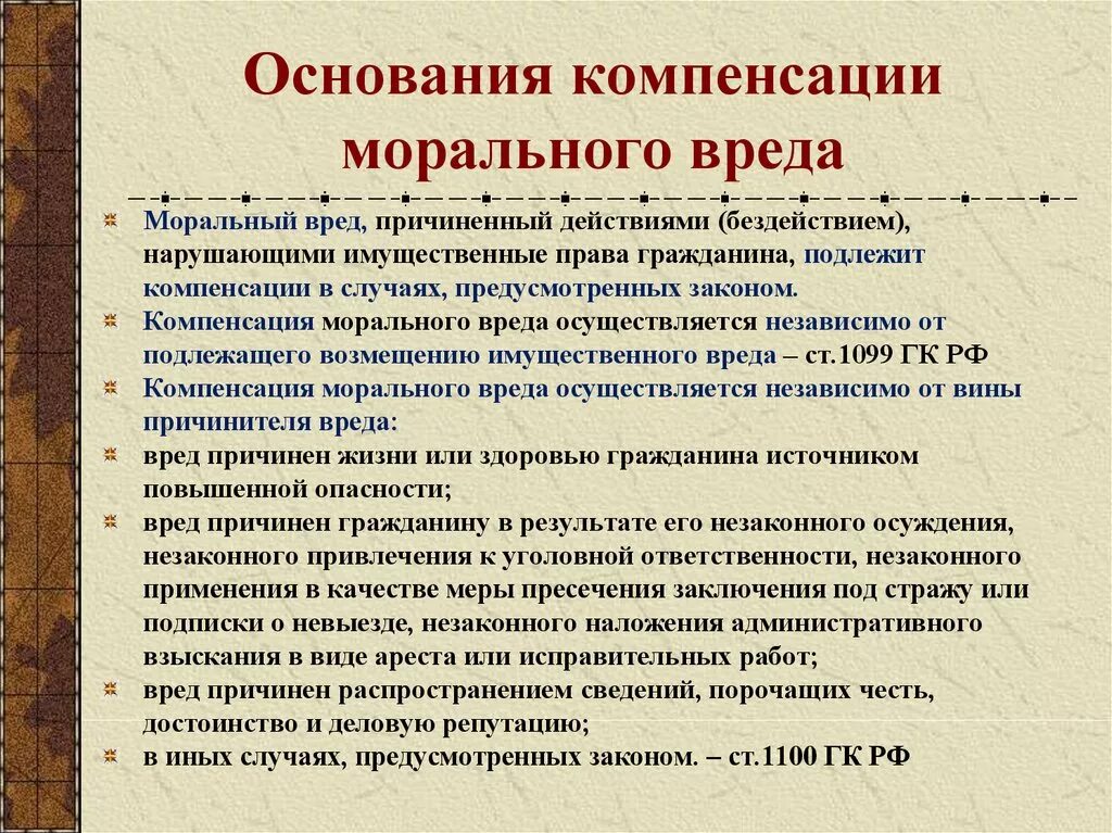 Компенсация морального вреда. Кшипенсация моральногг Вонда. Основания компенсации морального вреда. Основание возмещение морального вреда. Моральный вред статьи гк рф