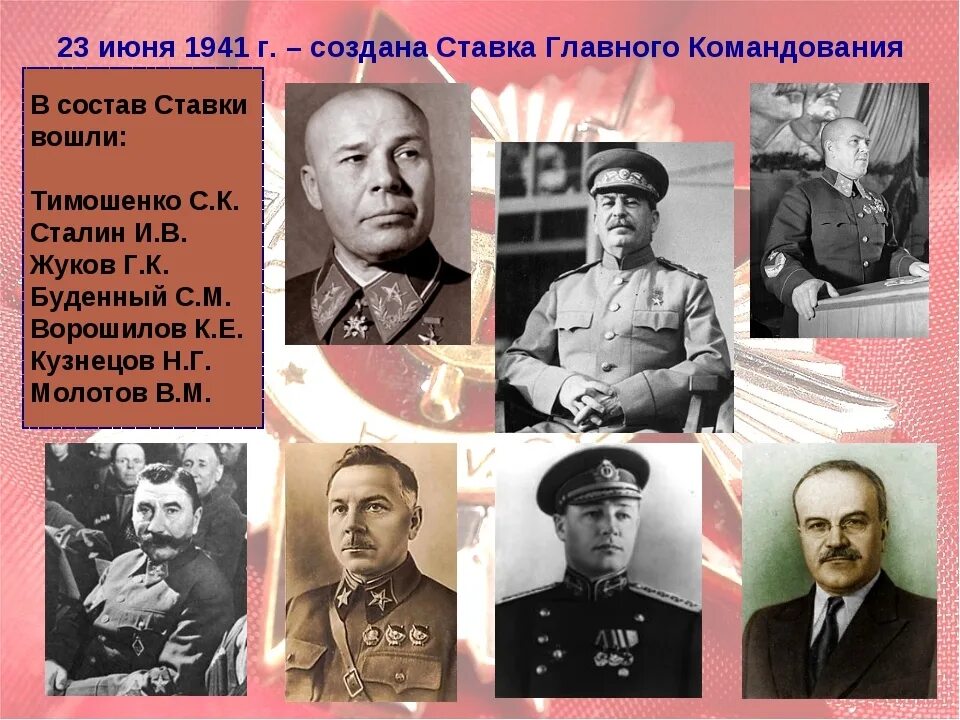 Ставка главного командования 23 июня 1941. Ставка Верховного Главнокомандования в июне 1941. Ворошилов Буденный Тимошенко Сталин. Ставка Верховного Главнокомандования 23 июня 1941.