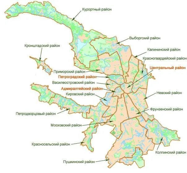 Карта Санкт-Петербурга по районам города. Районы СПБ на карте. Карта районов СПБ С границами. Районы Санкт Петербурга карта2017г.