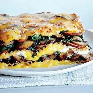 Лазанья с грибами