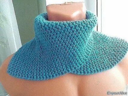 Воротник на шею спицами
