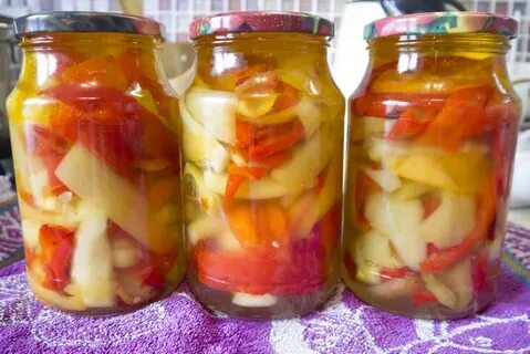 Мариновать кабачки с перцем
