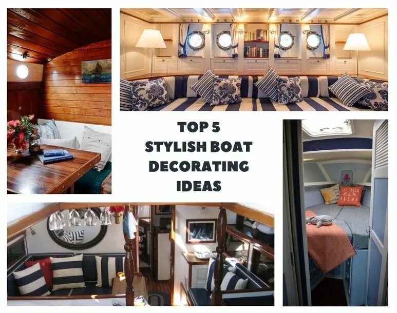 Creative unsinkable boat decor