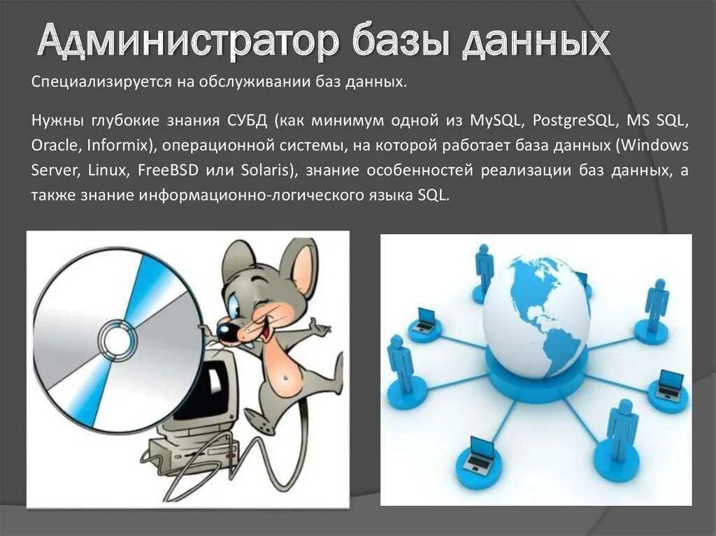 Установите соответствия программисты пользователи системные администраторы