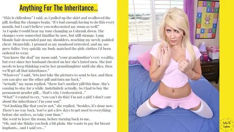 M2F TG Caption: Anything For The Inheritance. 