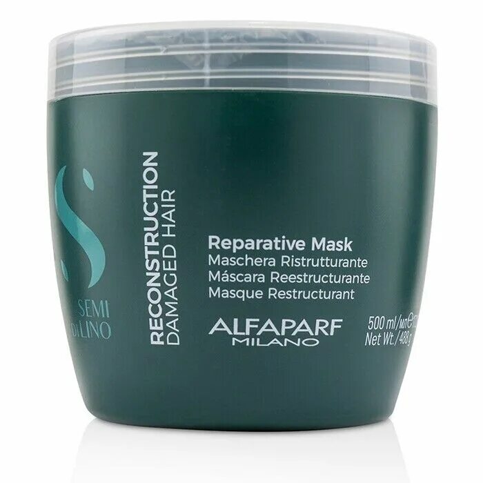 Маска для волос 500 мл Alfaparf Milano. Alfaparf Milano SDL Reparative Mask маска для поврежденных волос, 200 мл. Semi di Lino маска для волос. Alfaparf Reconstruction hair Mask.