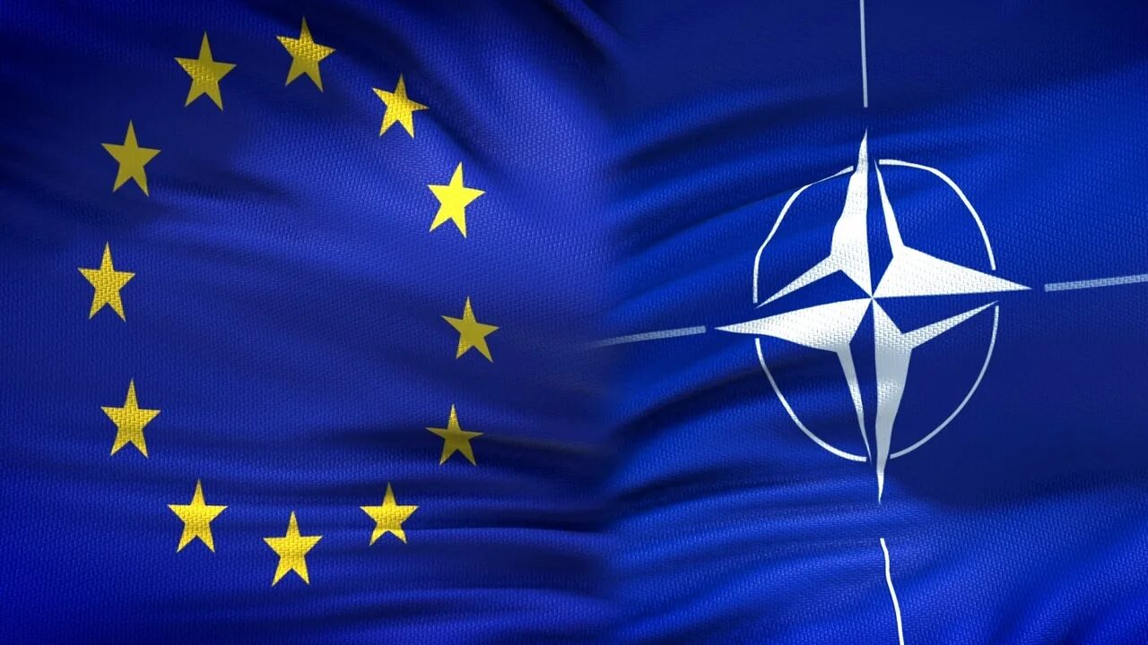Eu não. ЕС И НАТО. Флаг НАТО И Евросоюза. Европейский Союз и НАТО. НАТО И Евросоюз.