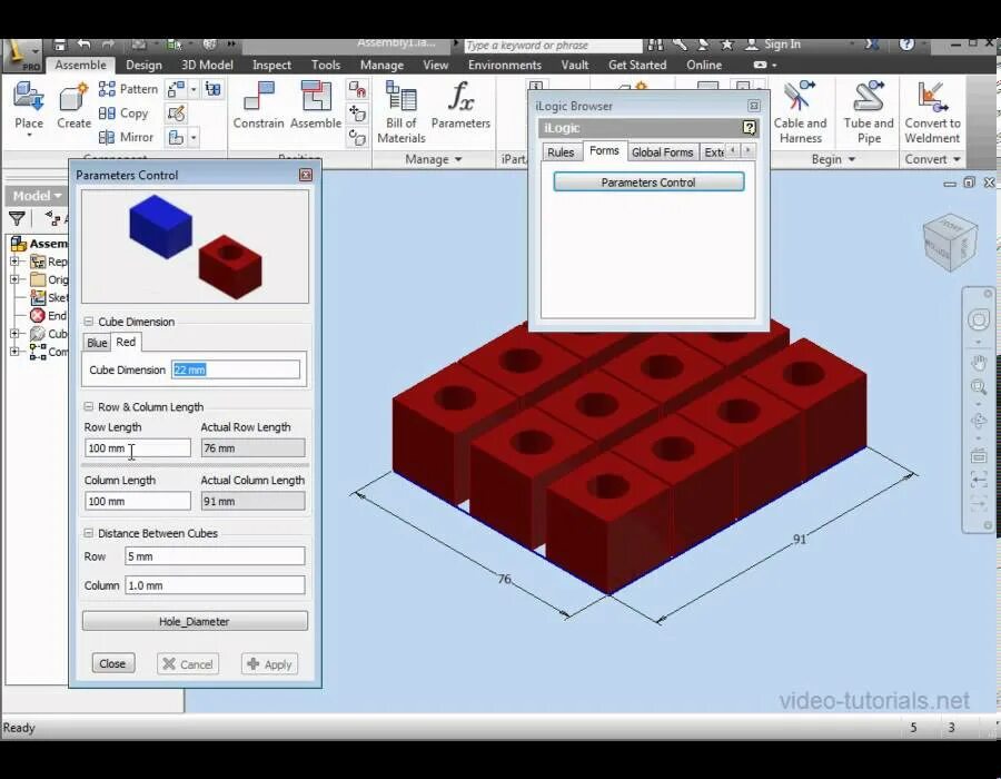 Autodesk vba. Ilogic inventor. inventor vba. расчет бака в inventor. video tutorial.