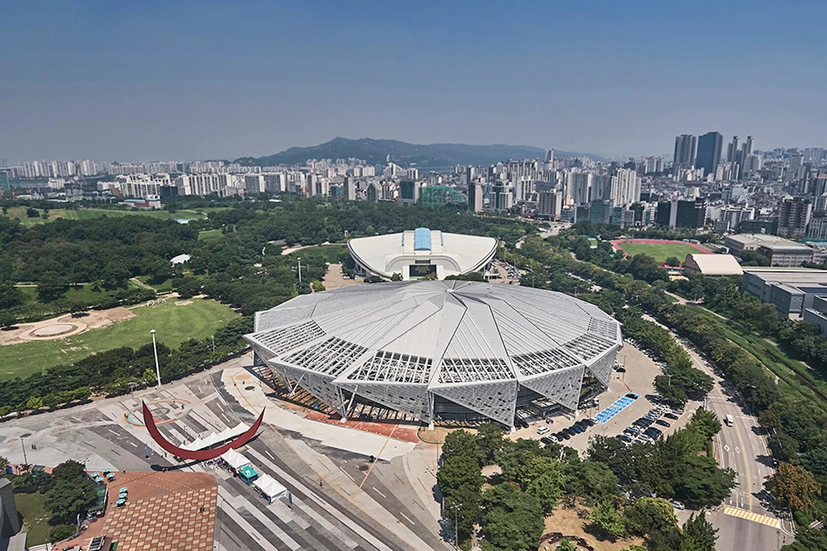 KSPO Dome Сеул. Jamsil Arena Сеул. Olympic Park KSPO Dome. KSPO Dome(Olympic Gymnastics Arena).