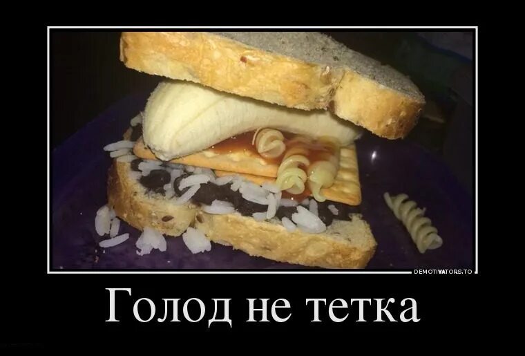 Пословица голод не тетка продолжение. Голод не тетка. шутки про голод.