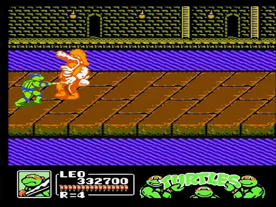 TMNT 3 Manhattan Project. Leatherhead NES. Vine man NES Boss. Tmnt 3 nes