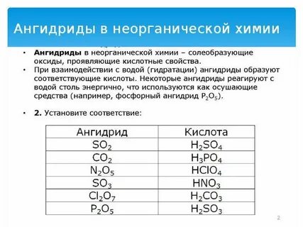 Ангидрид содержащий