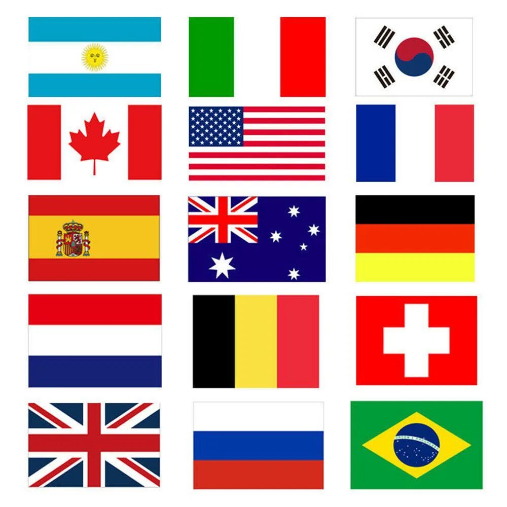 Рисунки всех стран. Флаги. Разные флаги.