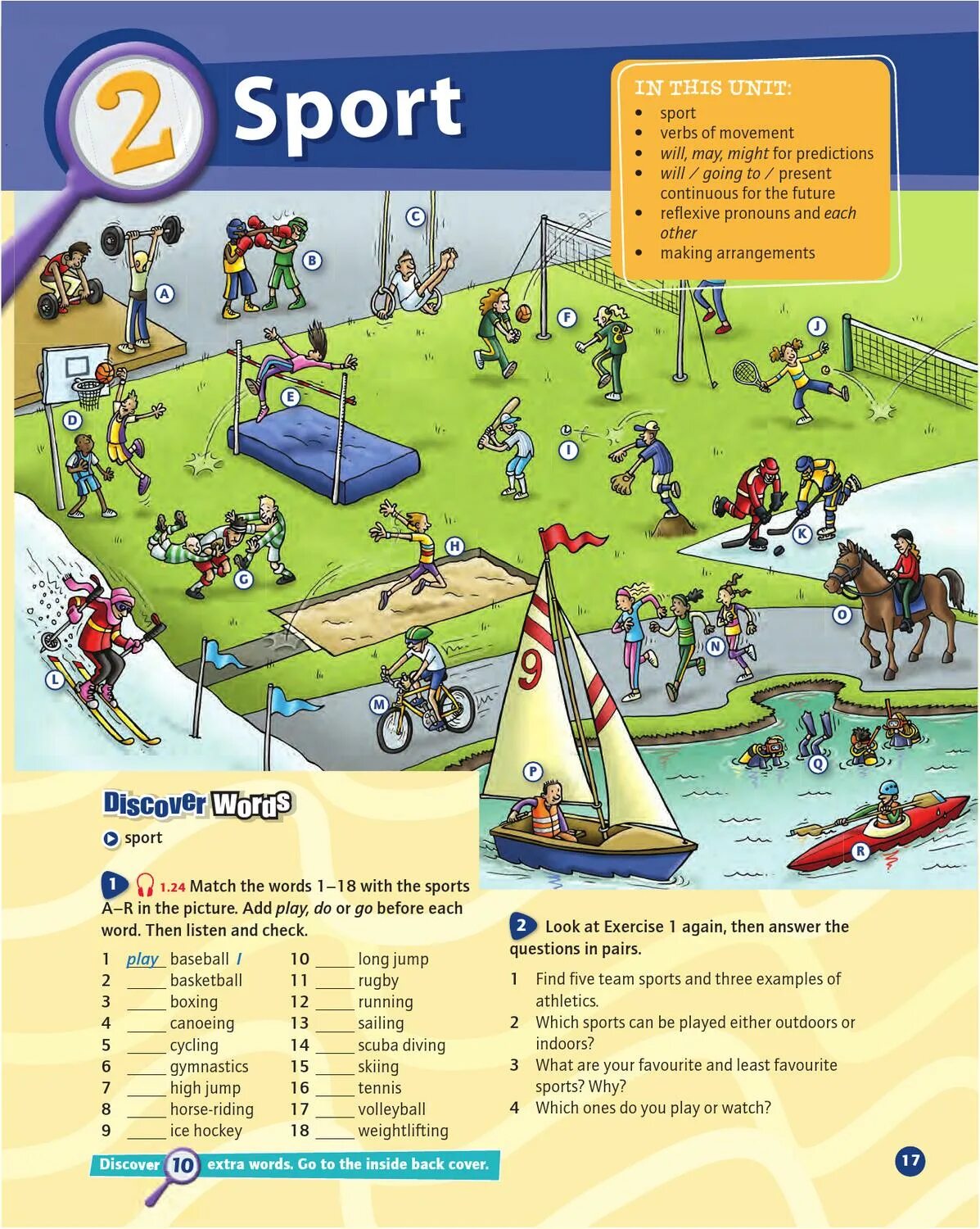 Sport verbs. Do Play go с видами спорта правило. Discover English Levels. Английский Discovery 1 учебник. Глагол discover