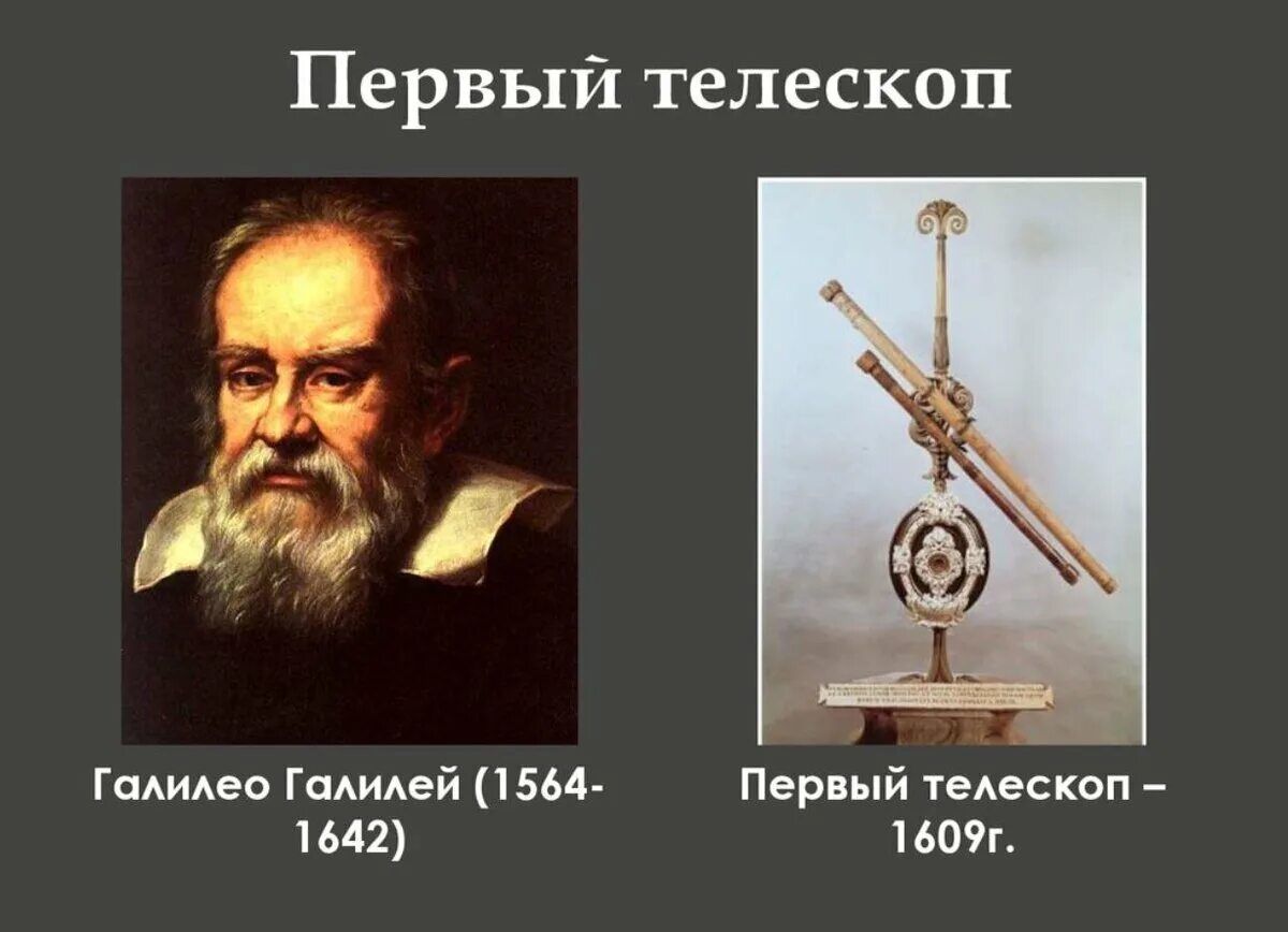 Кто 1 использовал телескоп. Галилео Галилей первый телескоп. 1609 Г. итальянский учёный Галилео Галилей. Галилео Галилей изобрел телескоп. Телескоп Галилея 1609.