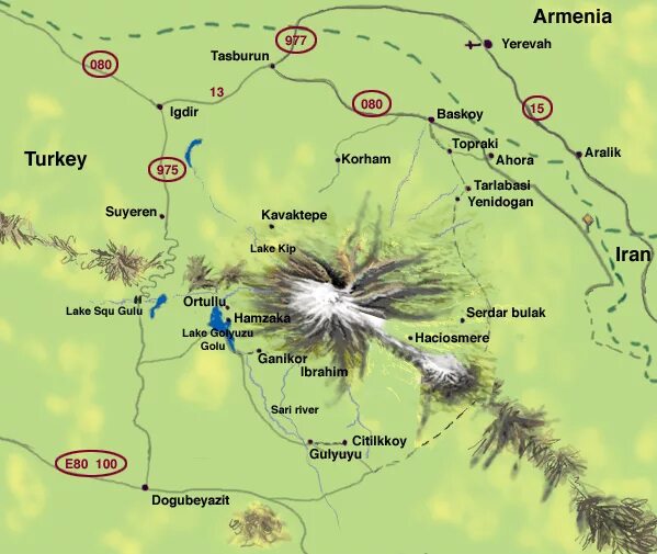 Арарат на карте. Гора Арарат на карте. Гора Арарат на карте Армении. Гора Арарат на карте Турции.