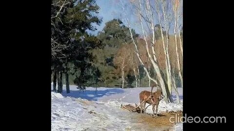 Картина исаака левитана март