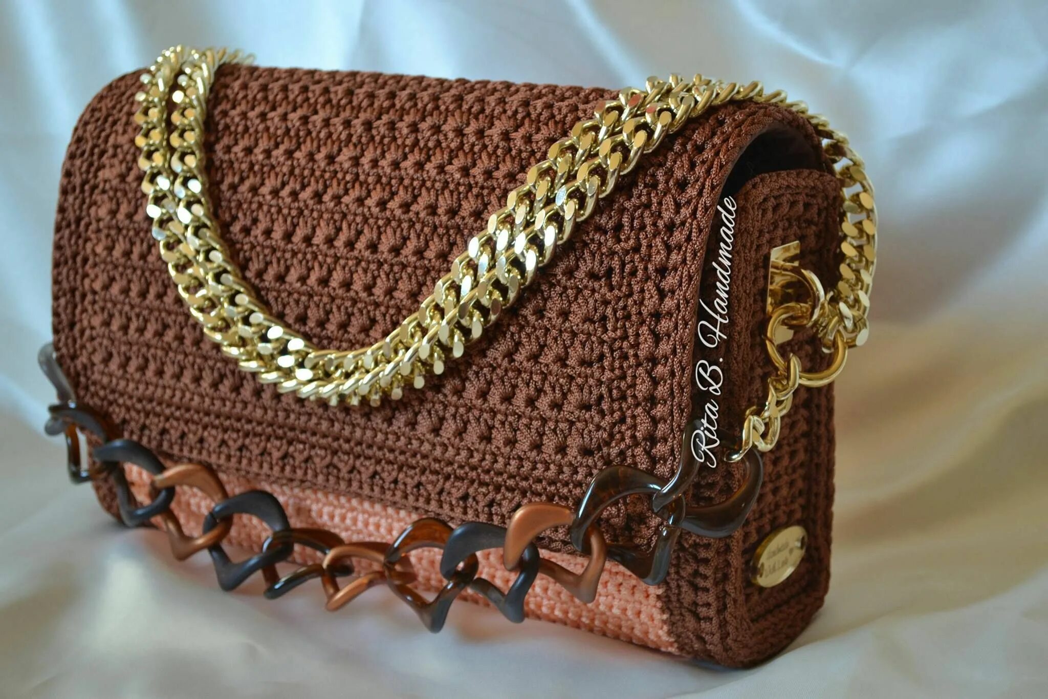 вязаный клатч крючком