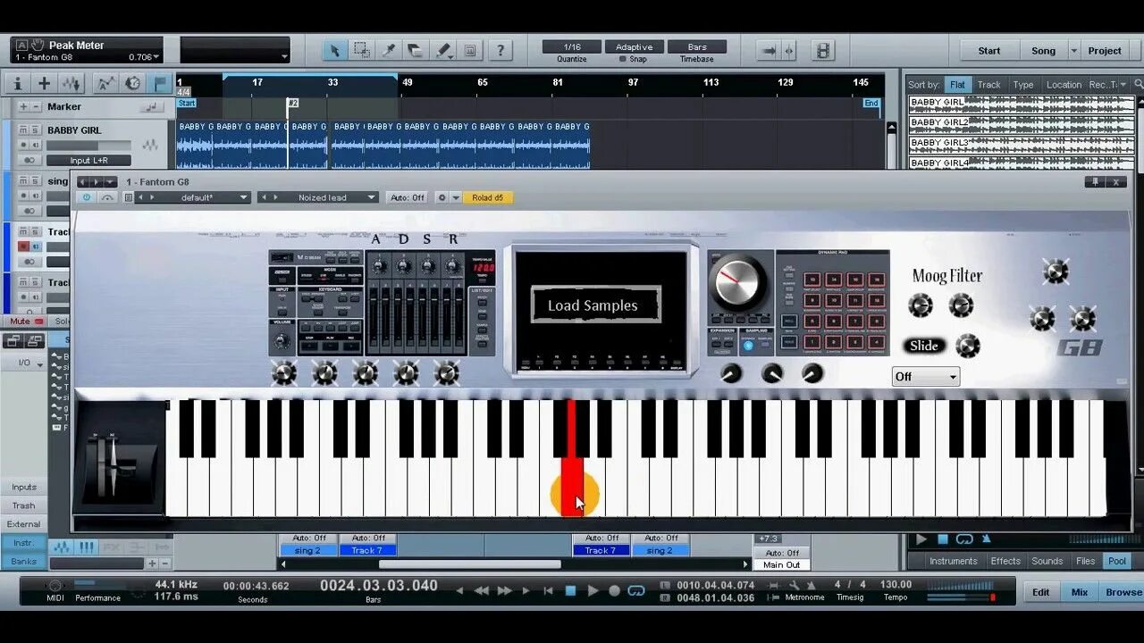 Roland Fantom 8. Roland Fantom g. Roland 10 VST. Roland Fantom 0 8. Loaded samples