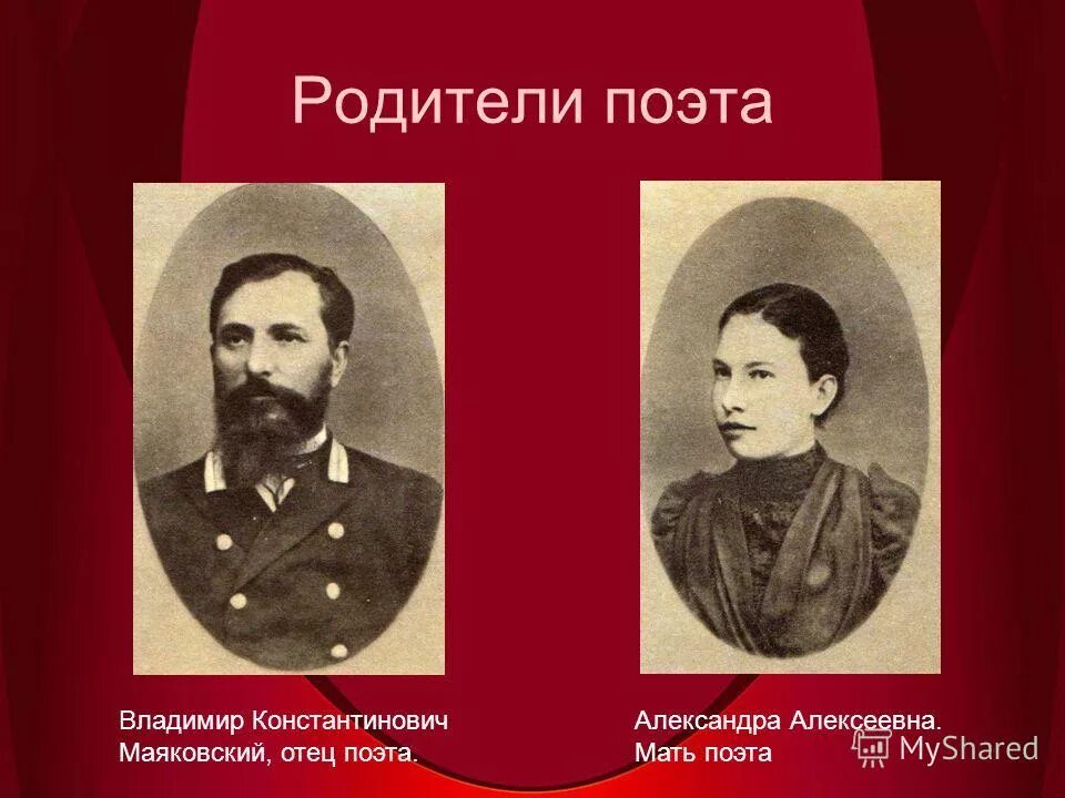 родители маяковского