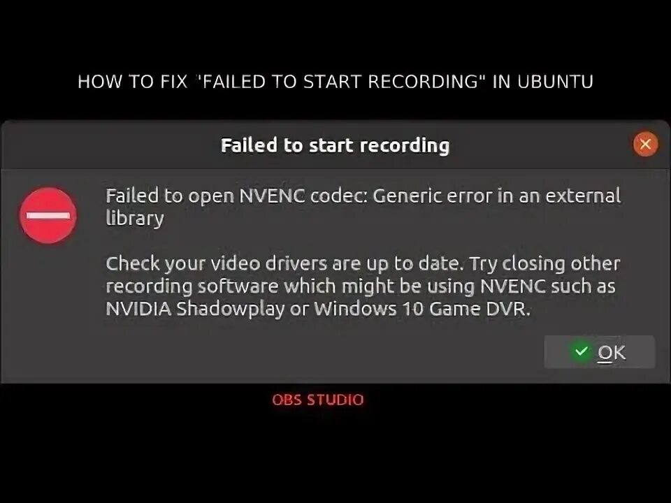 Nvenc error obs get encoded. Обс не удалось открыть кодек nvenc.