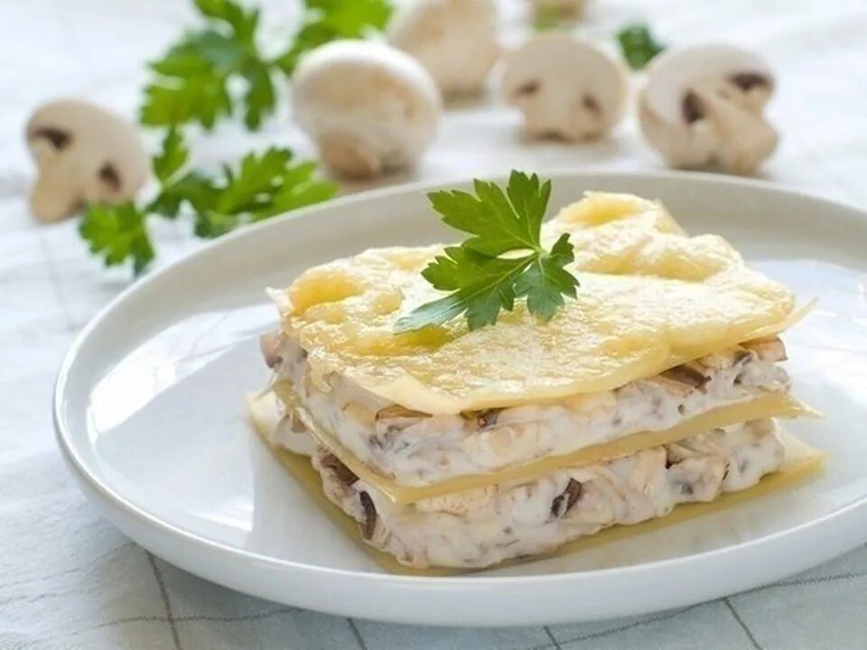 Лазанья с курицей