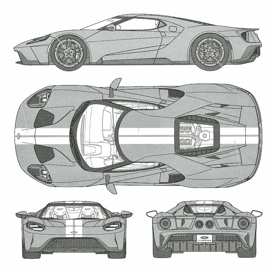 Референс машины. Ford gt 2018. Ford gt Blueprint. Ford gt40 Blueprint. Ford gt 2017 Blueprint.