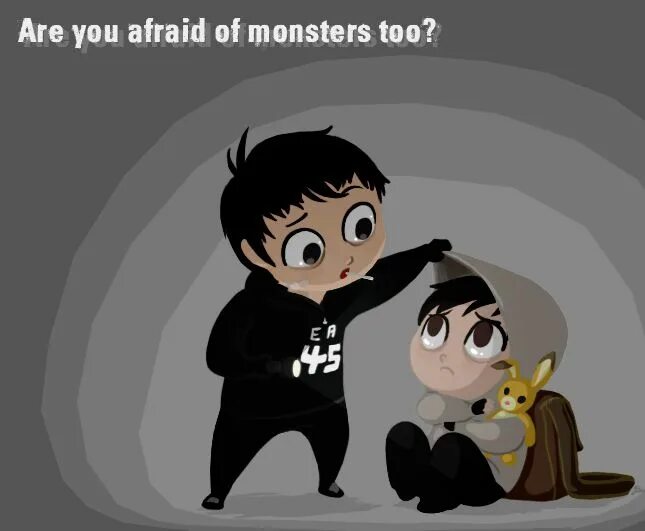 Afraid of something. Afraid of Monsters Дэвид Лизерхофф. Саймон и Дэвид.