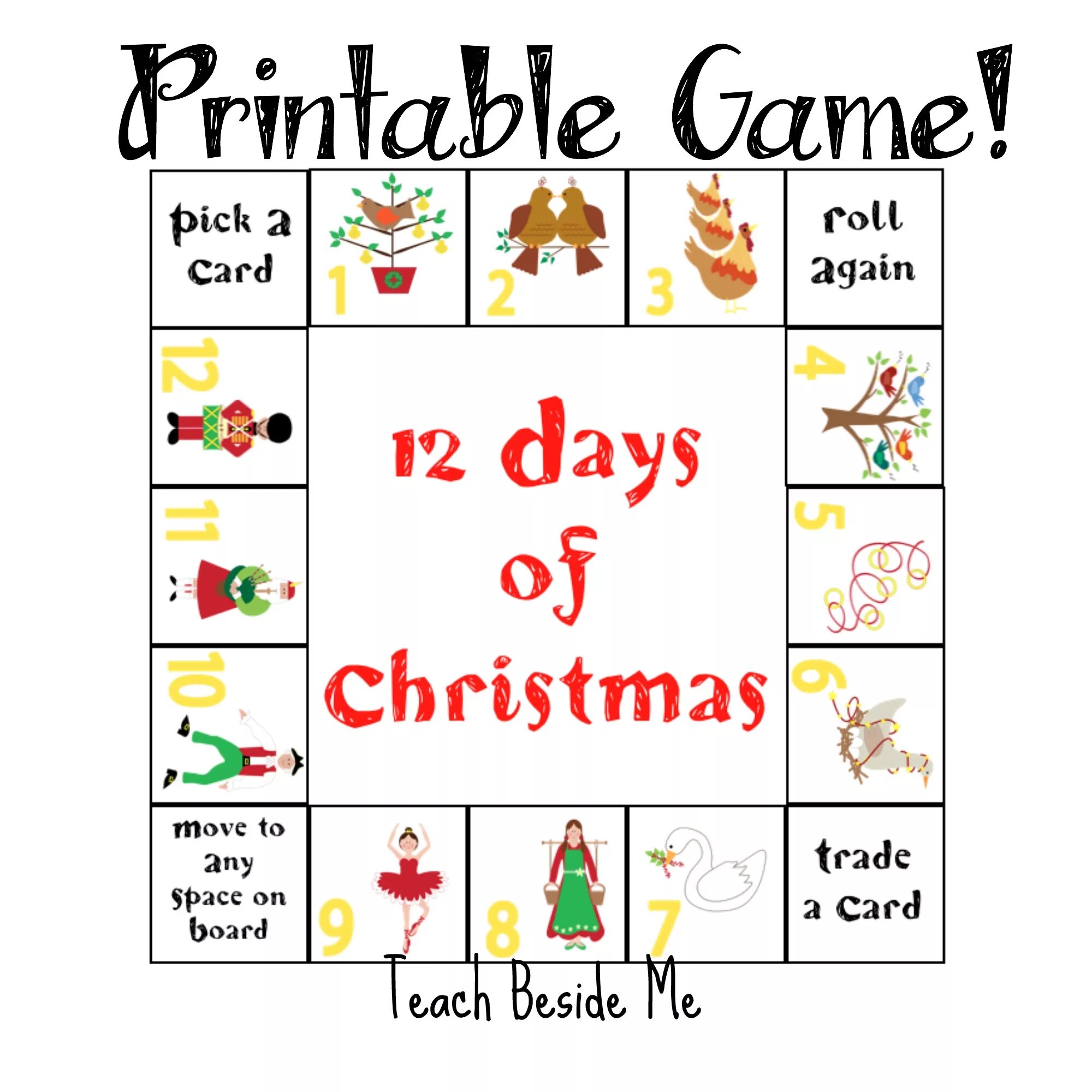 Days before christmas. Christmas Board game. The Twelve Days of Christmas игра. New year Board game for Kids. Xmas Board games.