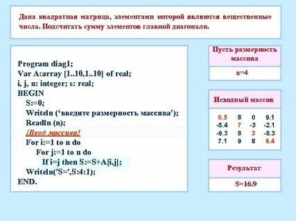 НОУ ИНТУИТ Программирование на Free Pascal и Lazarus. Лекция 6: Обработка матриц