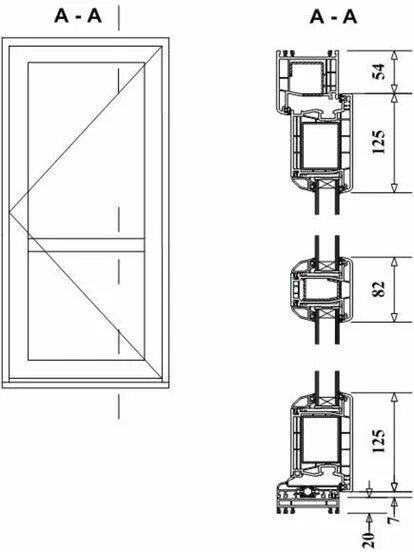23747 2015 блоки. Дверной профиль ПВХ габариты. Профиль входной двери чертеж. Ширина профиля оконного блока ПВХ.