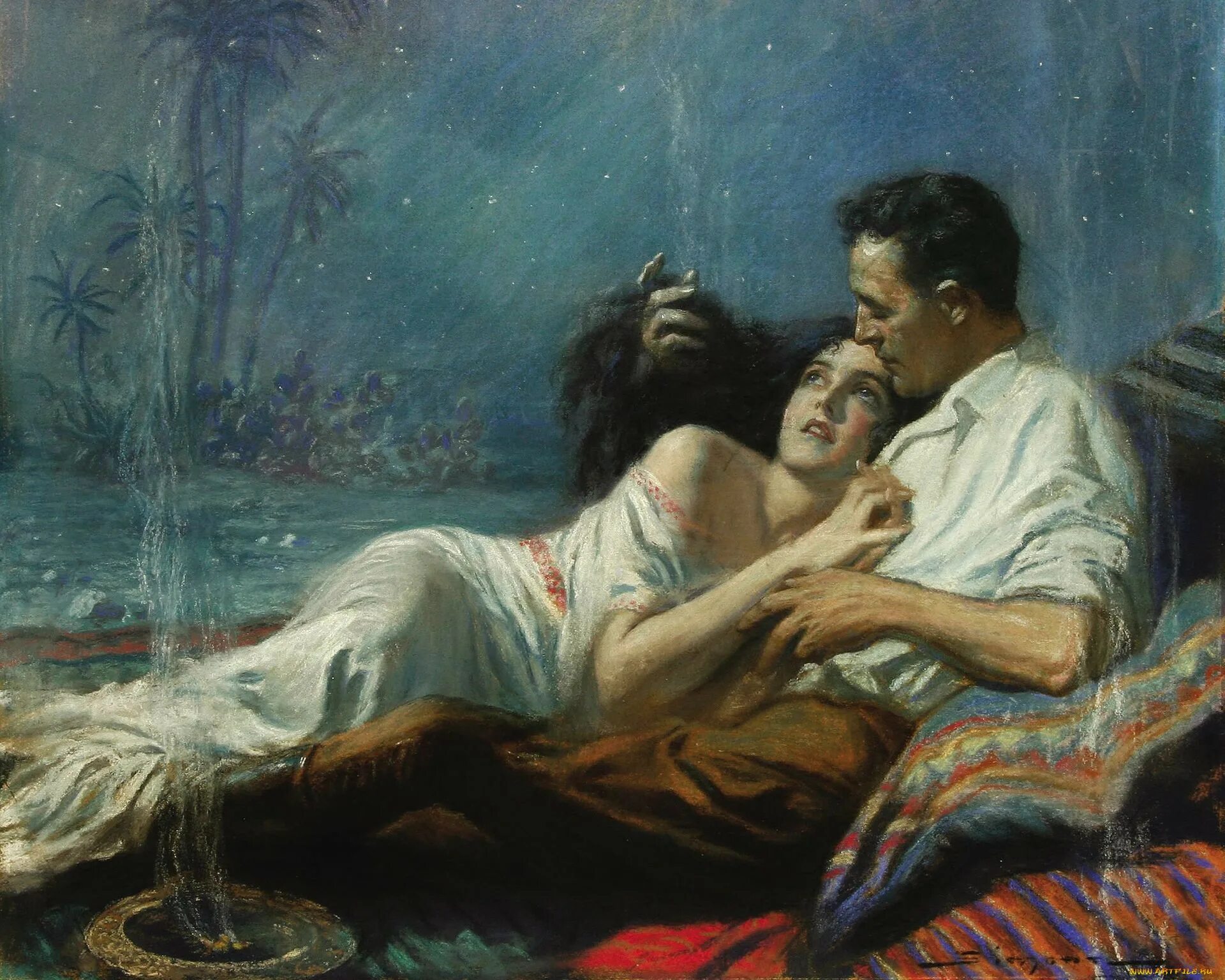 Муж привел в сауну. Романтика в картинах художников. Мужчина и женщина живопись. Картина "любовь". Страсть живопись.