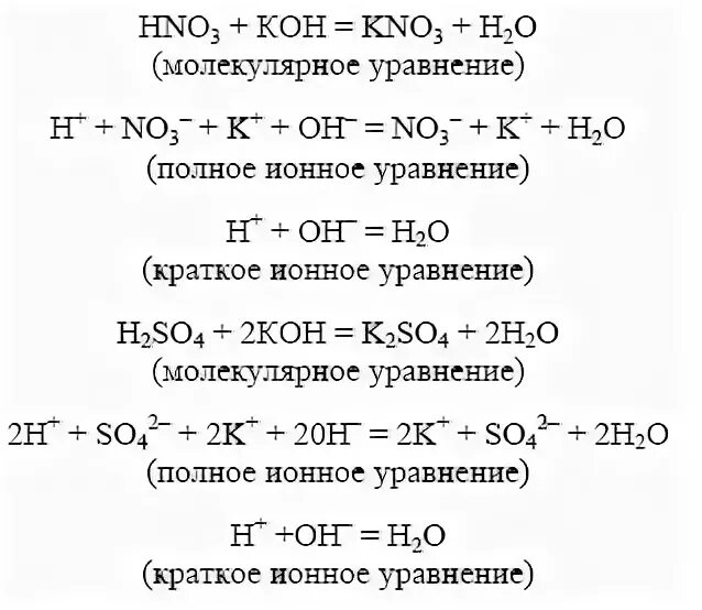 Составьте молекулярные и ионные уравнения h2so4. Молекулярное полное и сокращенное ионное уравнение. Молекулярные и ионные уравнения. Ионные и сокращенные ионные уравнения. Koh+h2so4 ионное уравнение и молекулярное.