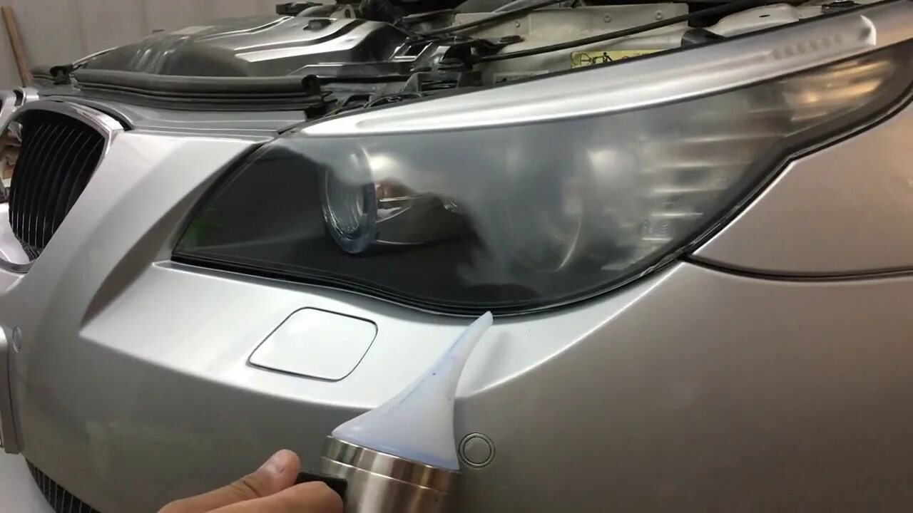 Как снять фару е60 Замена лампы ближнего света BMW 525 e60/снятие фары YouTube